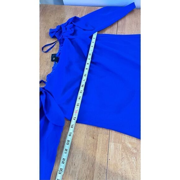 Club Monaco Solanga Off-the-shoulder Royal Blue Dress SZ 4 NWT - Picture 9 of 10